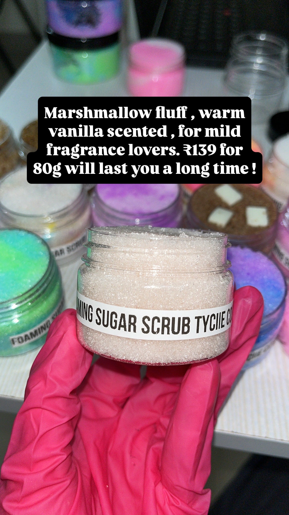 Marshmallow Fluff Foaming Body Scrub 80g/600g