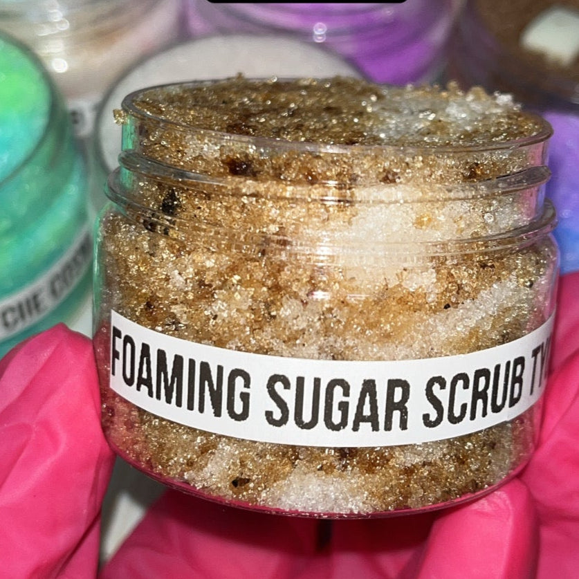 Cafe Latte Foaming Sugar Scrub 80g / 300g / 1kg ☕🫧🧼