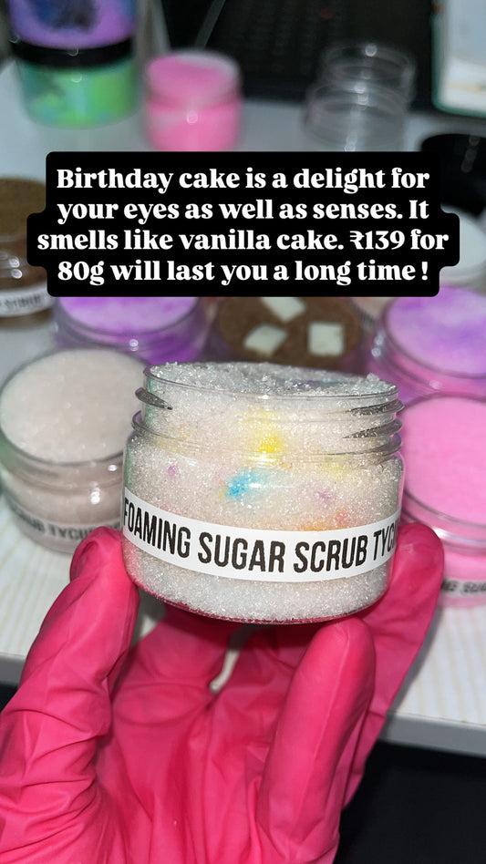 Foaming Sugar Scrub - Birthday Cake 80g/600g