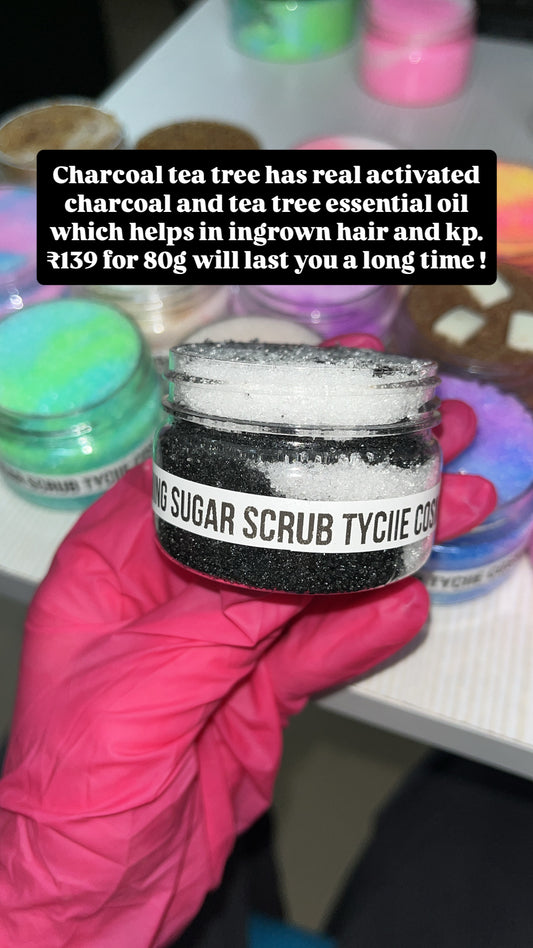 Charcoal Tea Tree Foaming Body Scrub 80g/600g