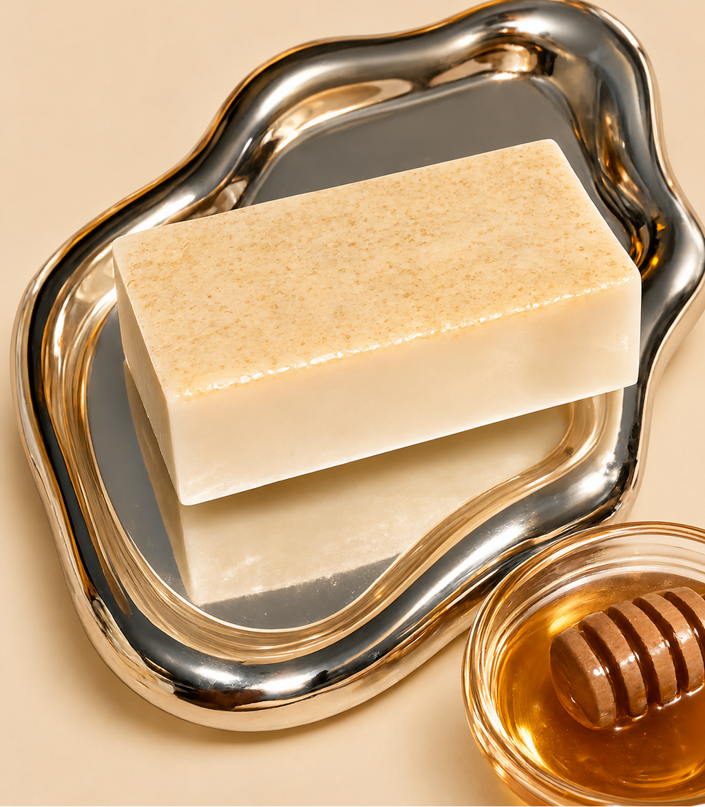 Oats 🥣 & Honey🍯Triple Butter Soap ( Moisturizing & Eczema Relief Soap ) 🧼🫧- 120g
