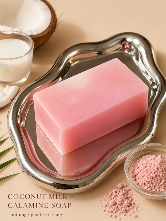 Coconut Milk🥥 + Calamine 🩷 Moisturizing soap 🧼🫧