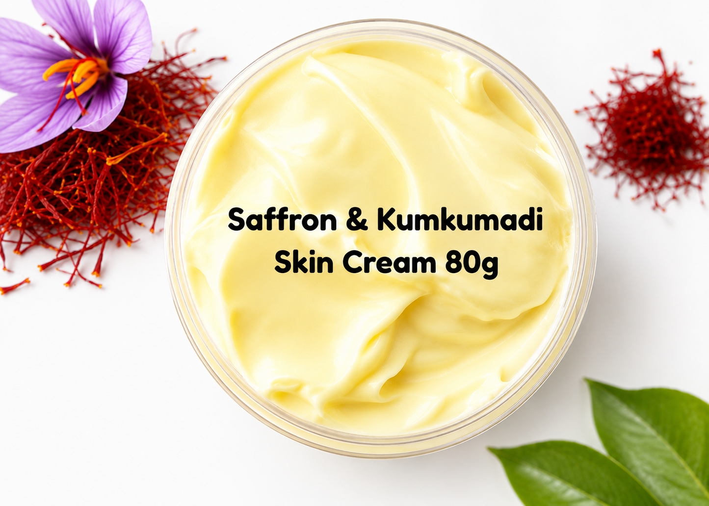 Saffron & Kumkumadi Skin Cream Heavy Cream for Extremely Dry skin best for winters ! 80g ✨