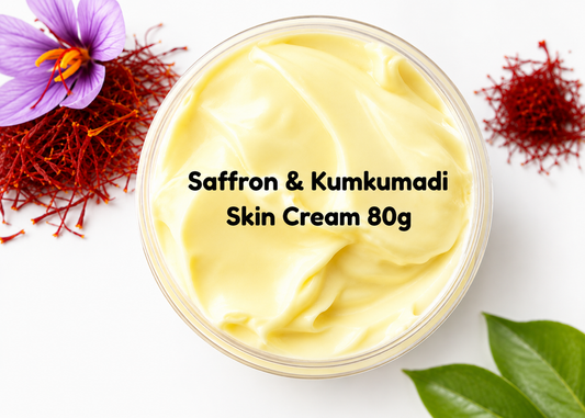 Saffron & Kumkumadi Skin Cream Heavy Cream for Extremely Dry skin best for winters ! 80g ✨