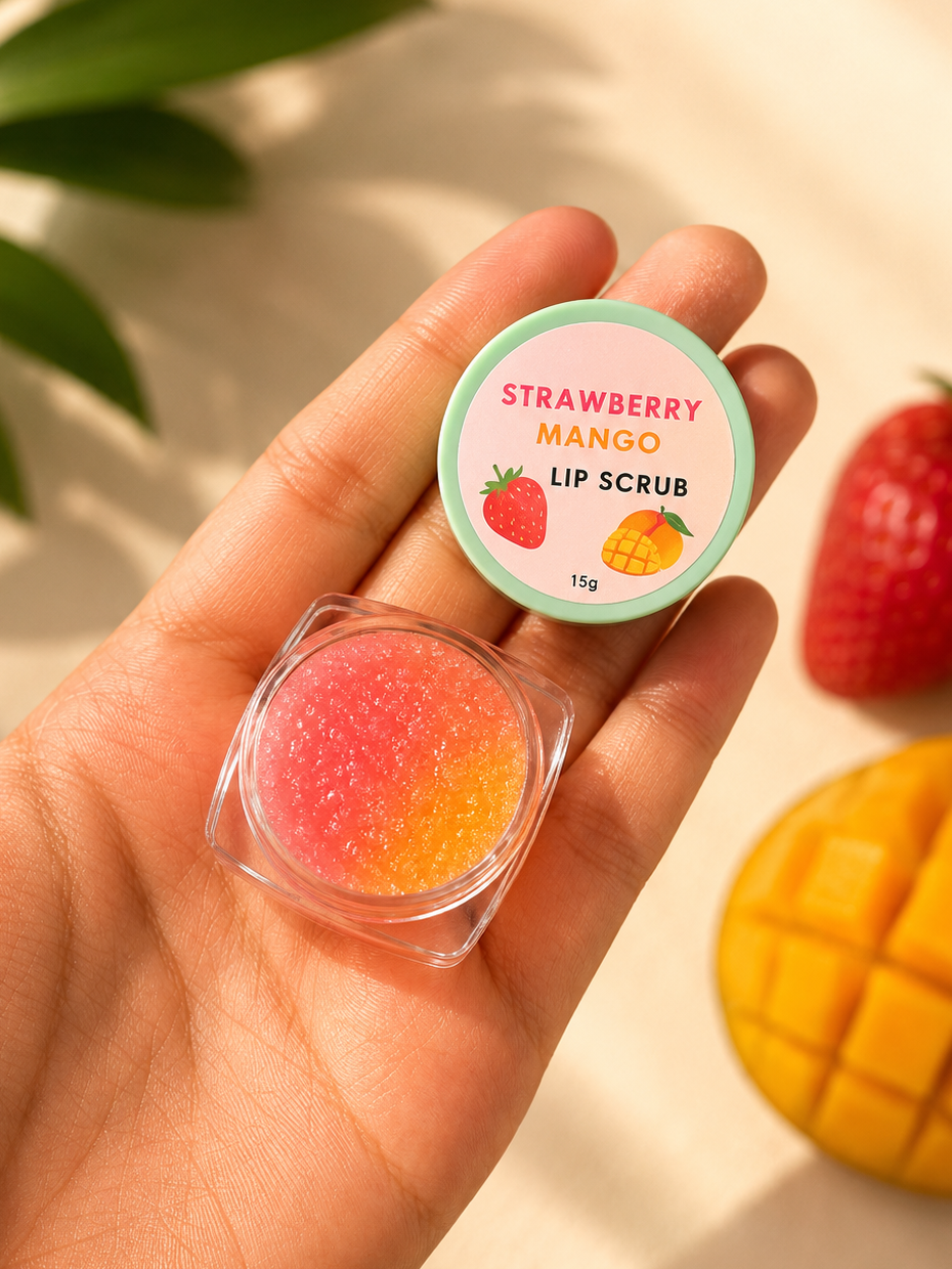 Strawberry Mango Lip Scrub - 8g 🍓🥭✨