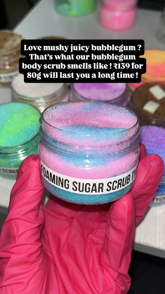 Bubblegum Foaming Body Scrub 80g/600g