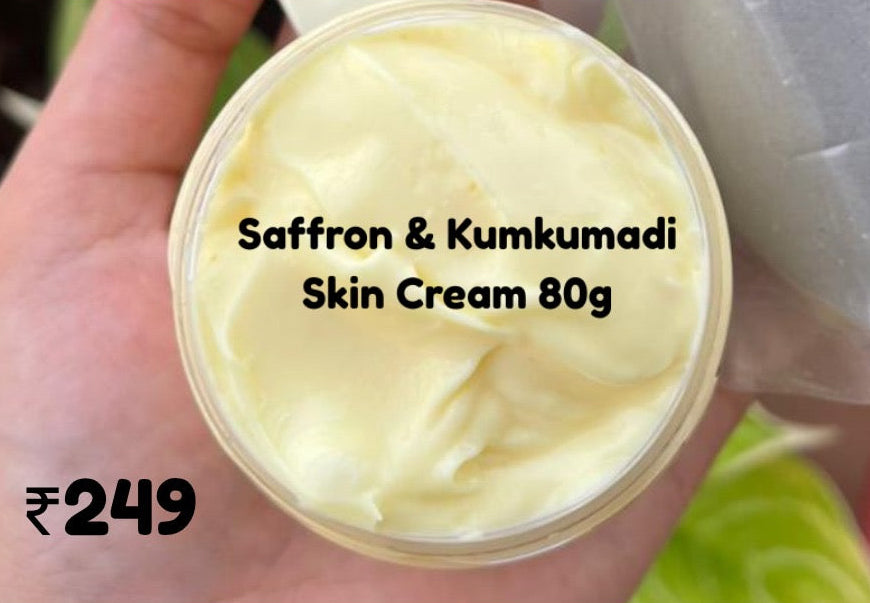 Saffron & Kumkumadi Skin Cream Heavy Cream for Extremely Dry skin best for winters ! 80g