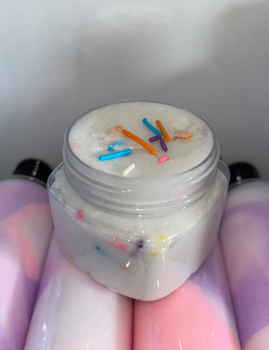 Foaming Sugar Scrub - Birthday Cake 80g/600g