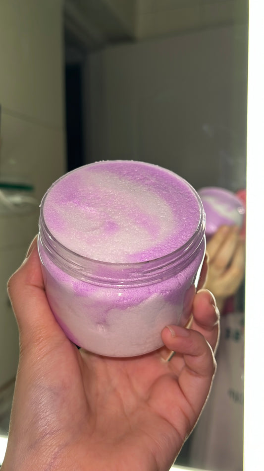 Dreamy Foaming Sugar Scrub 240g/1kg 💜🫧🧼