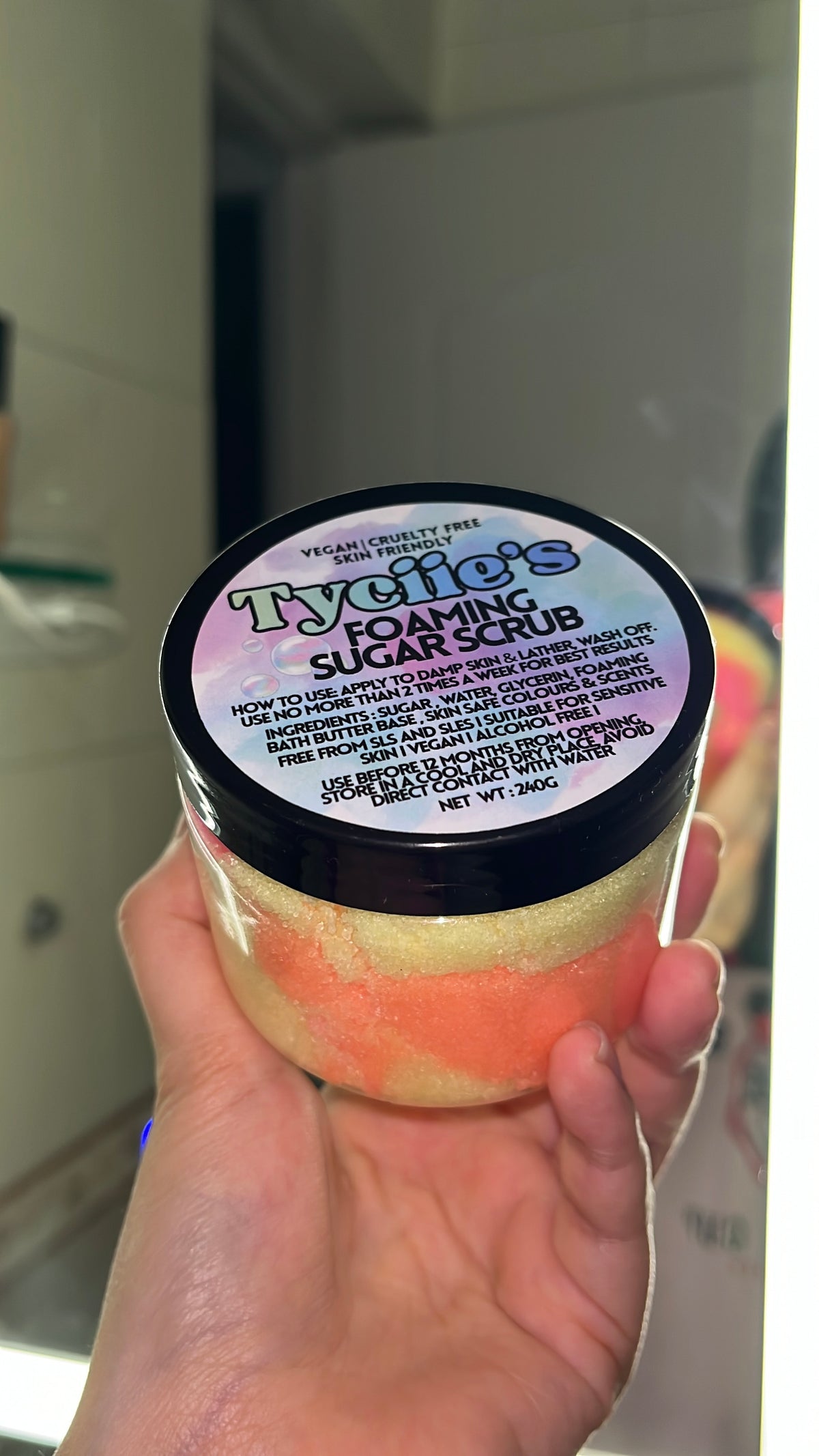 Tropical Sunrise Foaming Sugar Scrub 240g / 1kg🌴🫧🧼