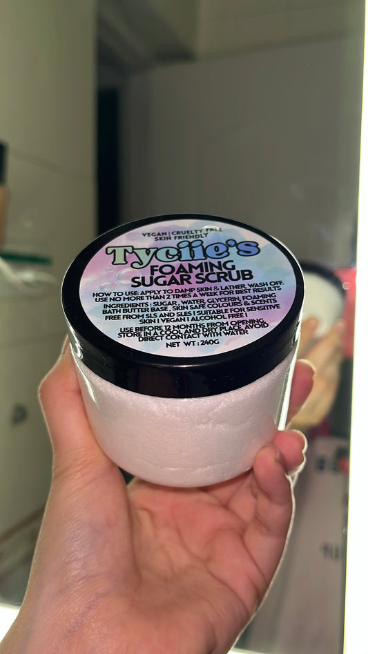 Marshmallow Fluff Foaming Sugar Scrub 240g / 1kg 🤍🫧🧼