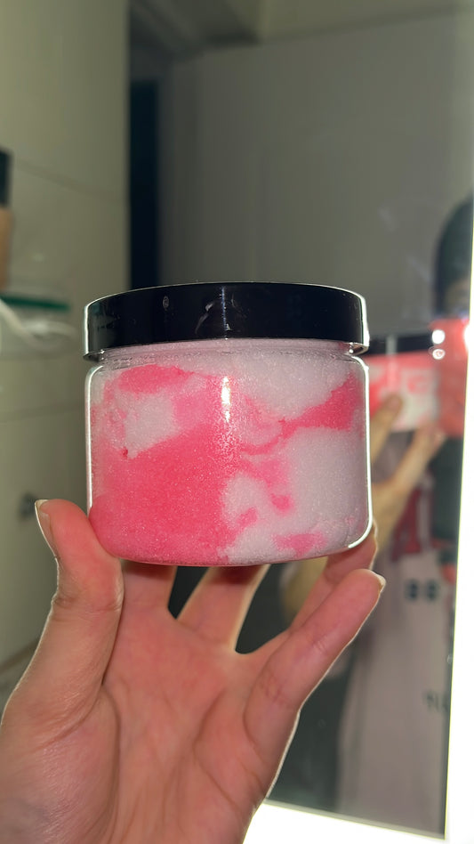 Strawberry Vanilla Foaming Sugar Scrub 240g / 1kg 🍓🫧🧼