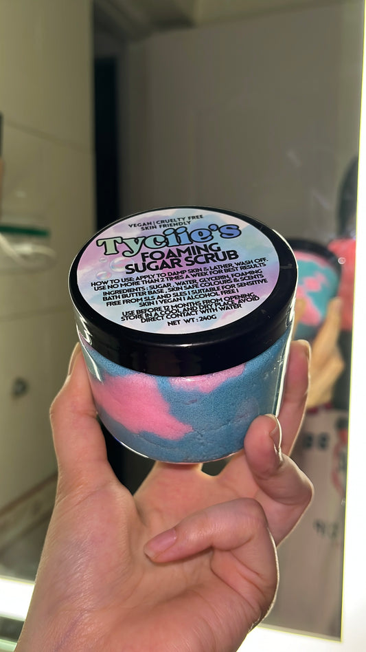 Bubblegum Foaming Sugar Scrub 240g / 1kg 🍬🫧🧼