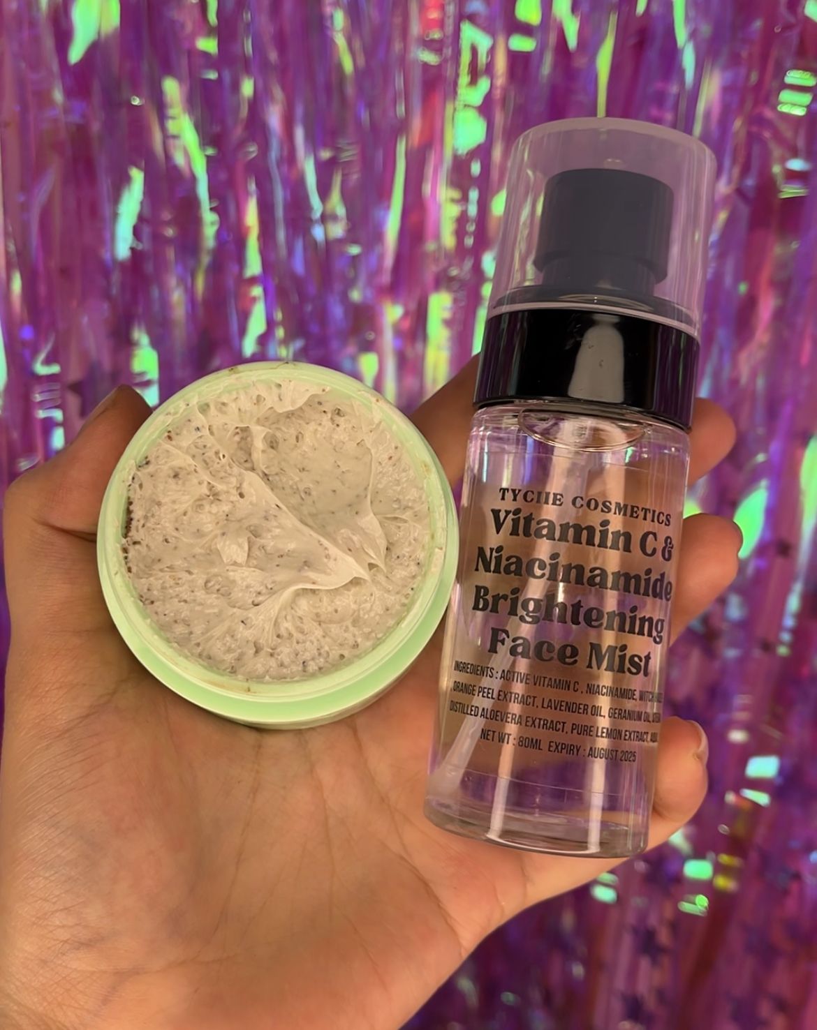 BRIGHTENING Combo - Face Scrub + Vit C face mist