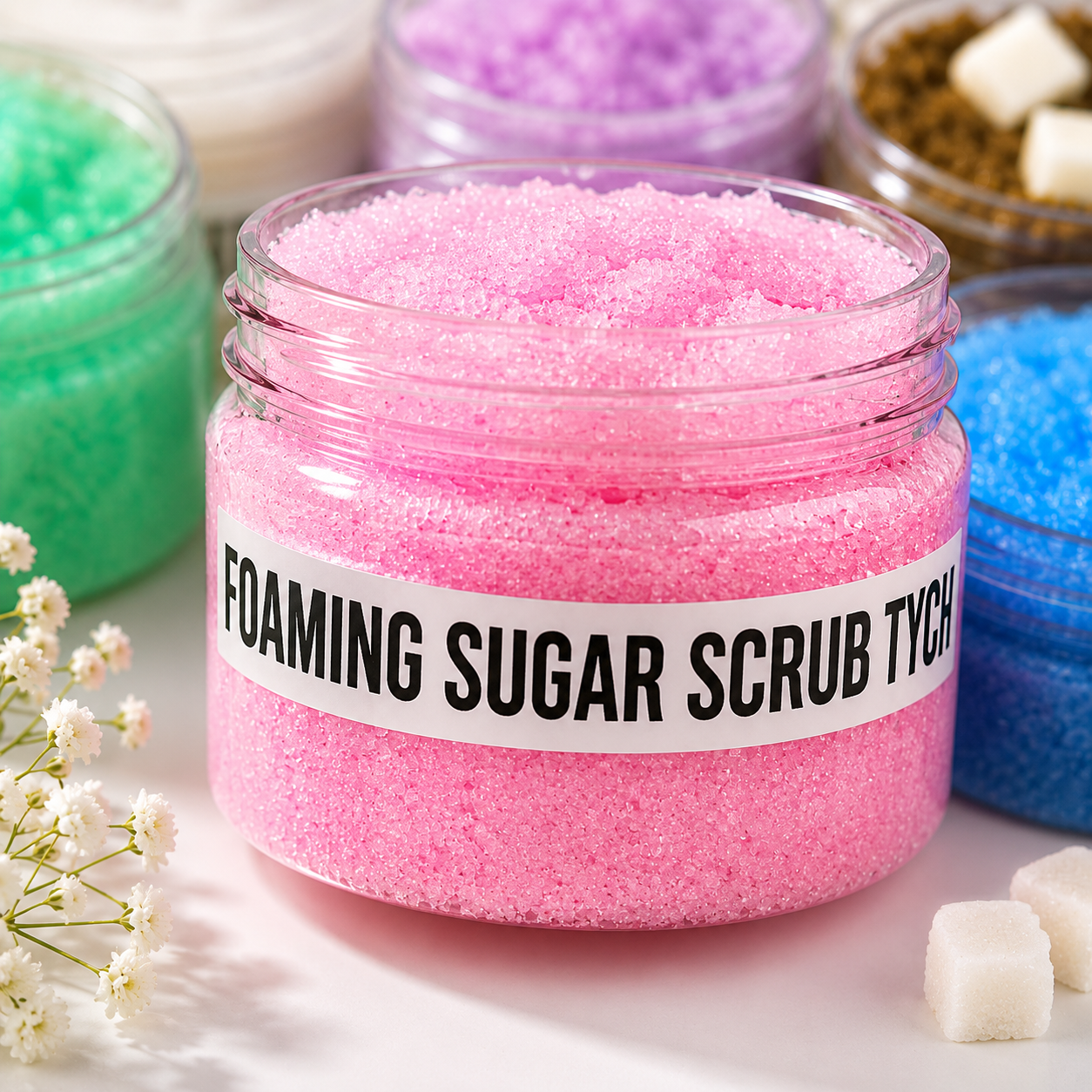 Rose Blossom Foaming Sugar Scrub 80g / 300g / 1kg 🌹🫧🧼